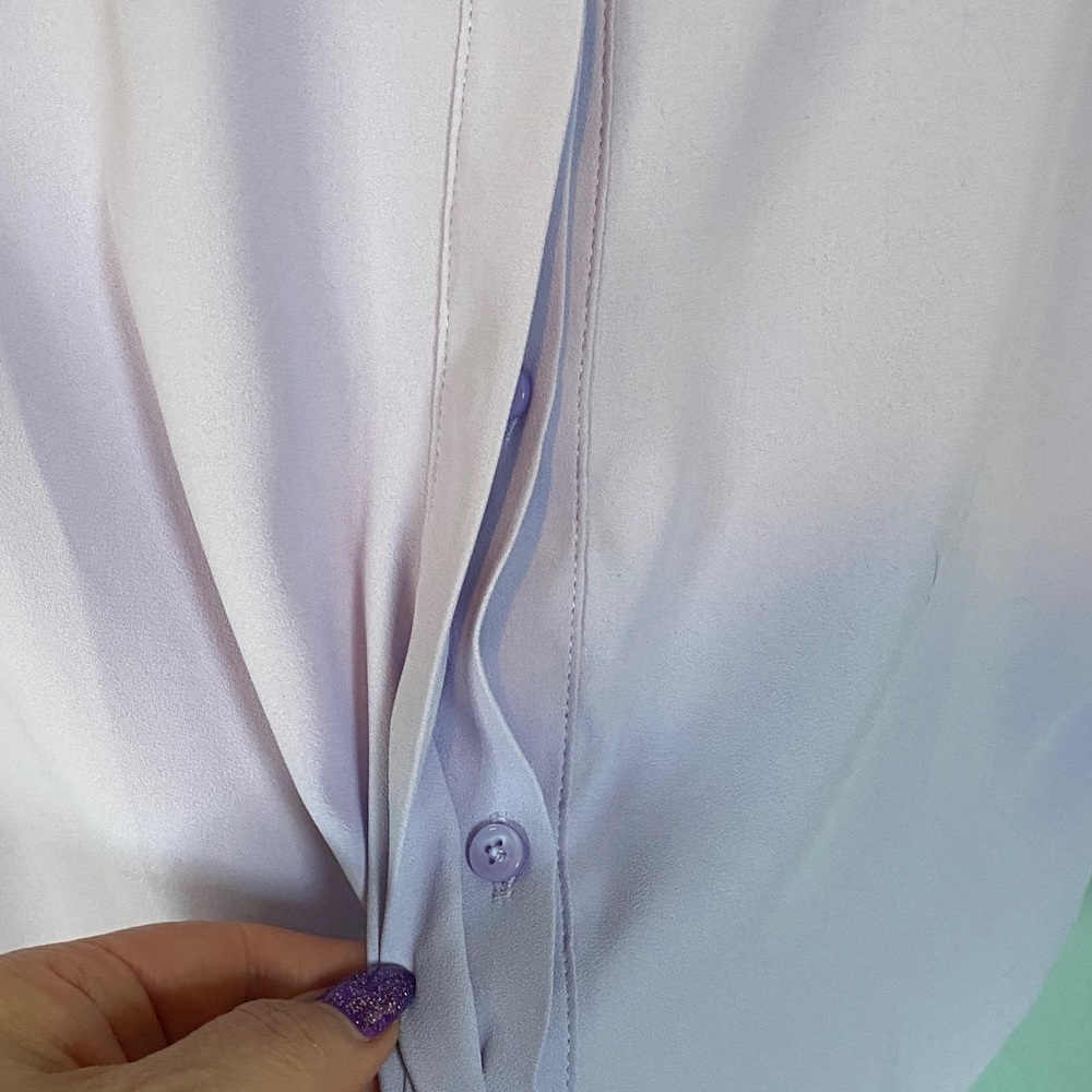 WHBM Lavender Blouse - Picture 4 of 6